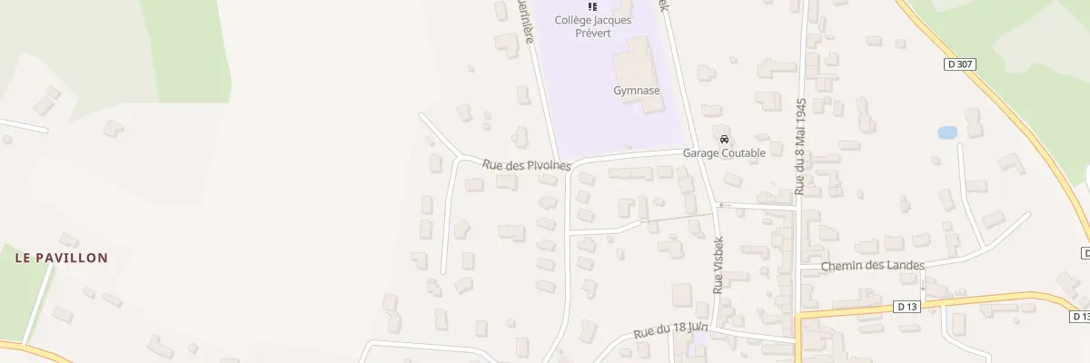 Plan du 15 Rue du 19 Mars 1962 à Pontvallain