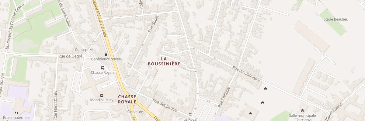 Plan du 25 Rue de la Madeleine au Mans