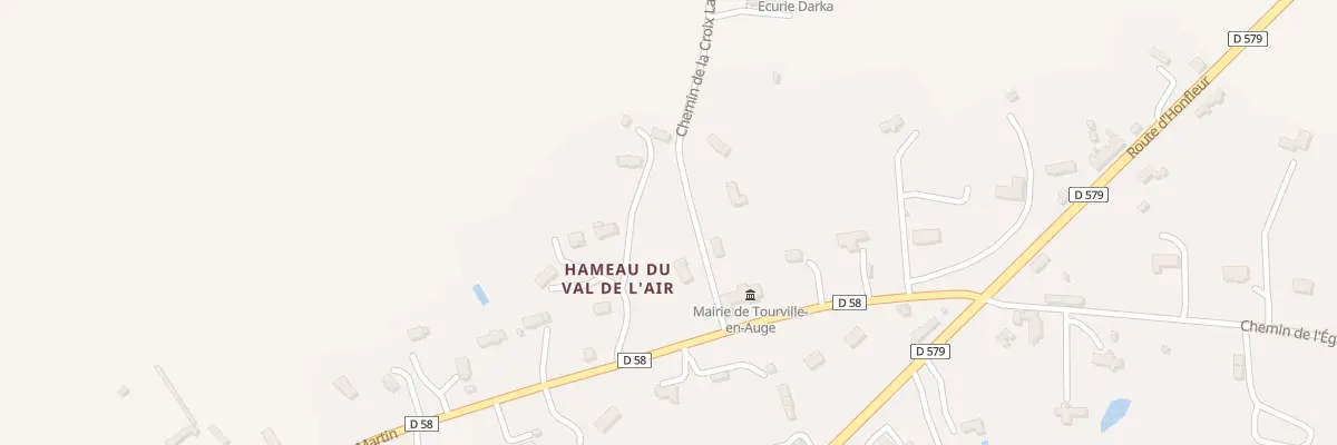 Plan du 1 Che de la Croix l’Abbe à Tourville-en-Auge
