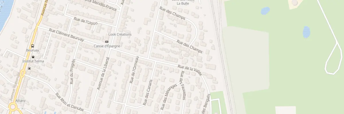 Plan du 25 Rue de la Vallée à Arnage