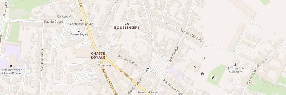 Plan du 1 Rue de la Madeleine au Mans