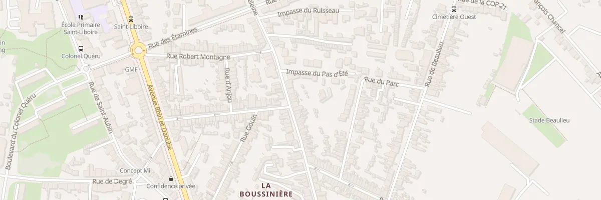 Plan du 66 Rue de la Madeleine au Mans