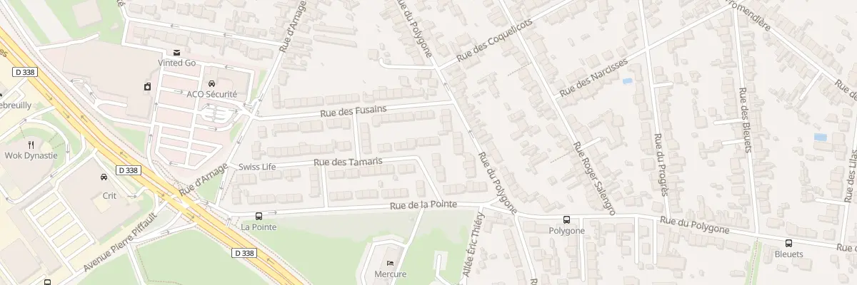 Plan du 45 Rue des Tamaris au Mans