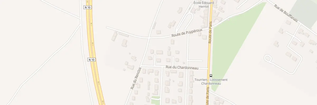 Plan du 6 Rue du Chardonneau à Tourriers