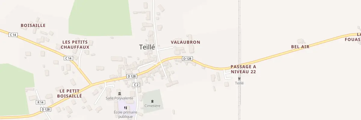 Plan du 26 Rue Principale à Teillé