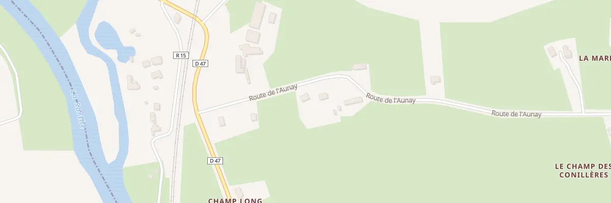 Plan du 160 Rte de L Aunay à Montbizot