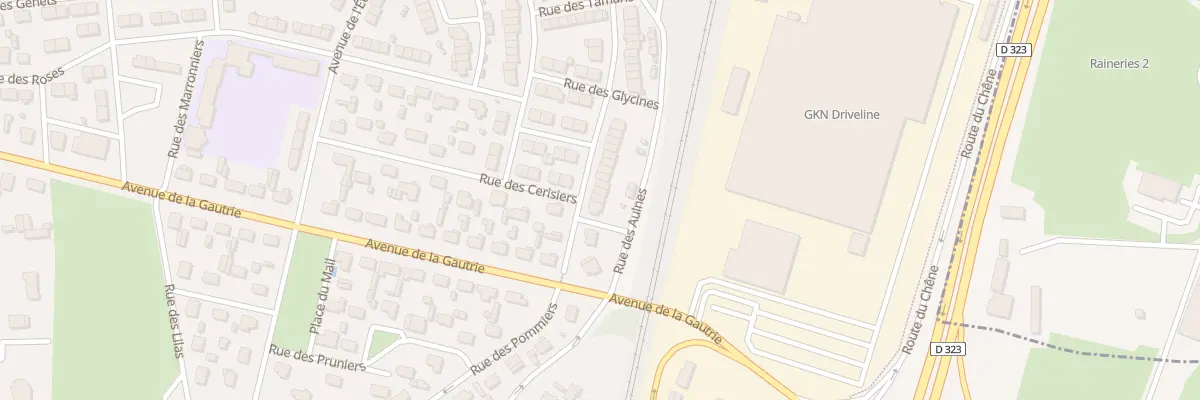 Plan du 6 Rue des Abricotiers à Arnage