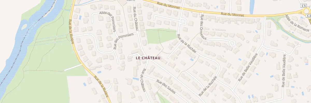 Plan du 15 Rue de Chateau à Saint-Pavace
