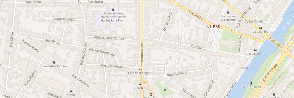 Plan du 52 Rue Montoise au Mans