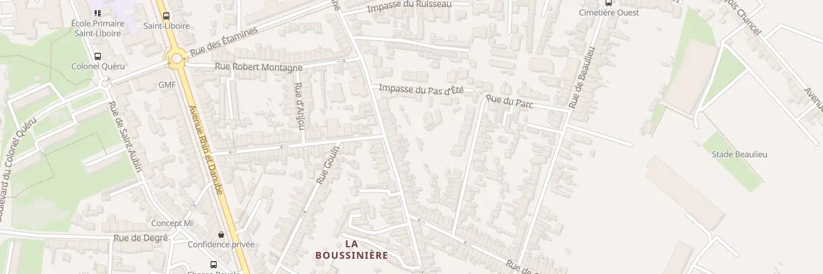 Plan du 60 Rue de la Madeleine au Mans