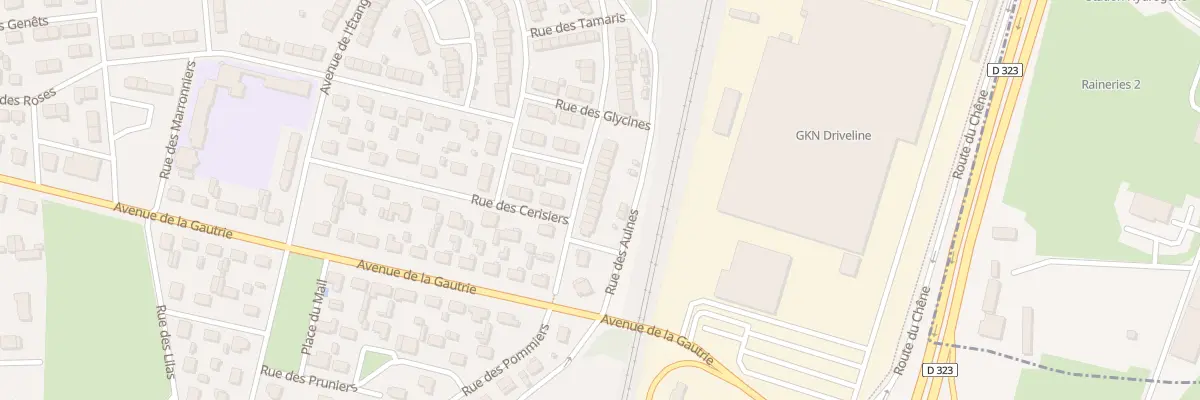 Plan du 12 Rue des Abricotiers à Arnage