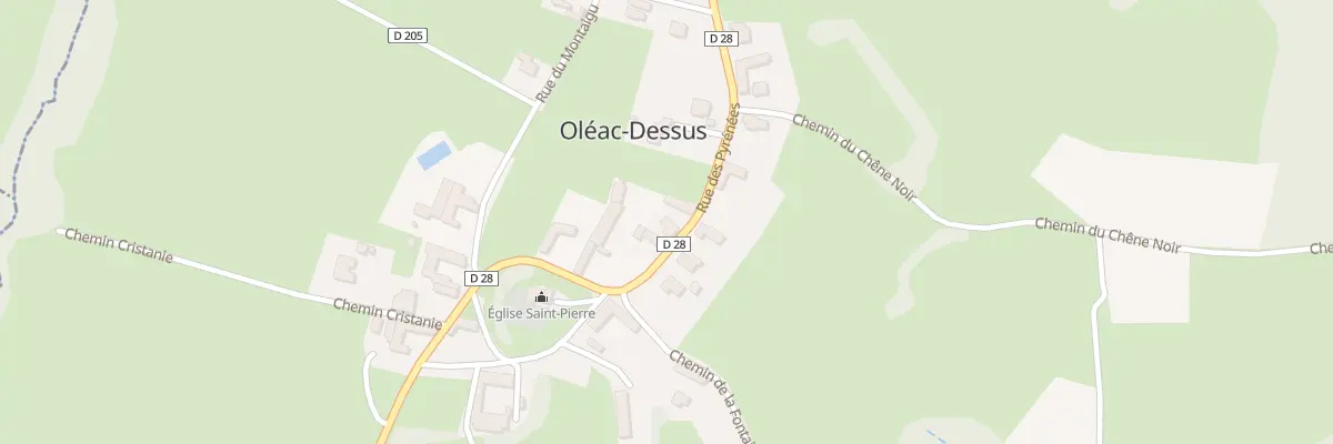 Plan du 24 Rue des Pyrénées à Oléac-Dessus