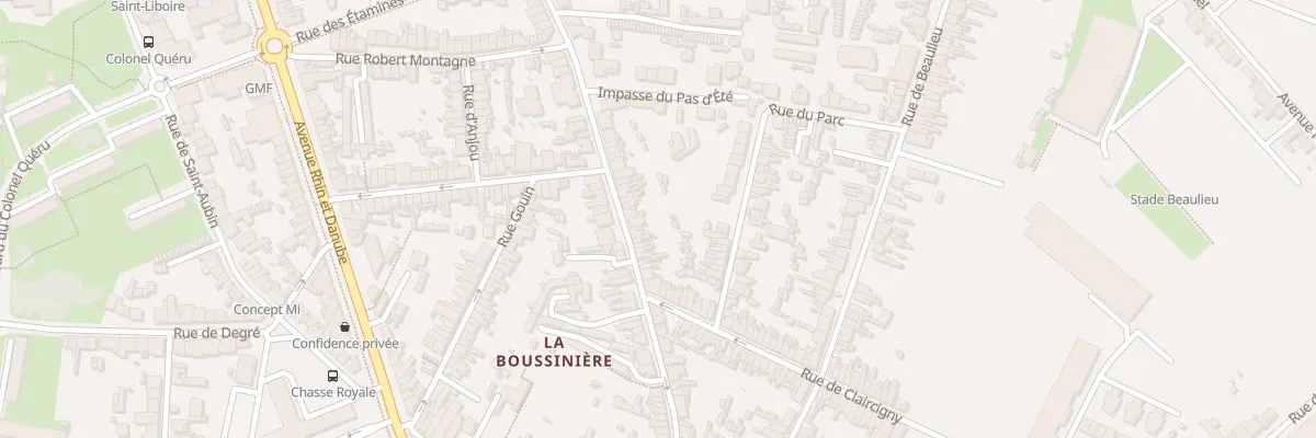 Plan du 50 Rue de la Madeleine au Mans