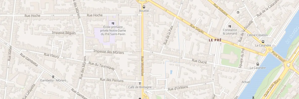 Plan du 58 Rue Ducré au Mans