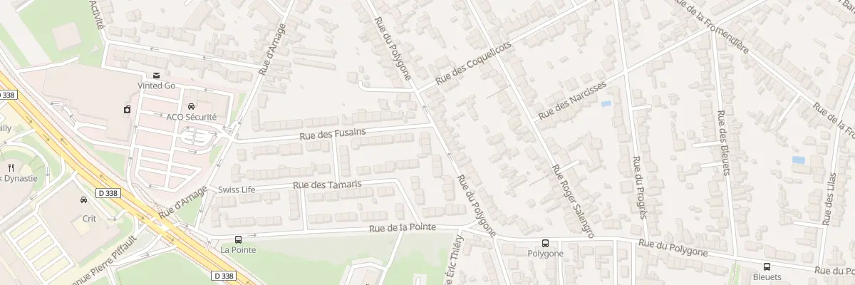 Plan du 50 Rue du Polygone au Mans