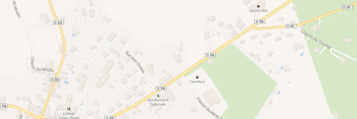 Plan du 303 Rte de Sainte Foy la Grande à Duras