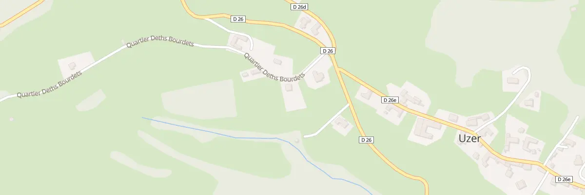 Plan du 3 Qua Deths Bourdets à Uzer
