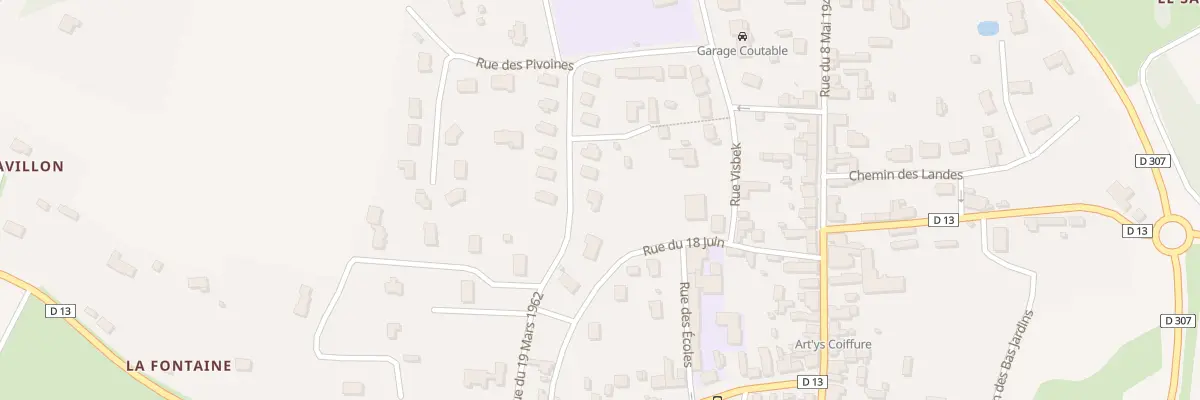 Plan du 4 Rue du 19 Mars 1962 à Pontvallain