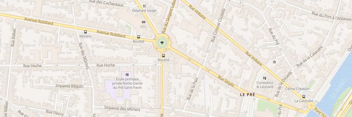 Plan du 45 Rue Siéyès au Mans
