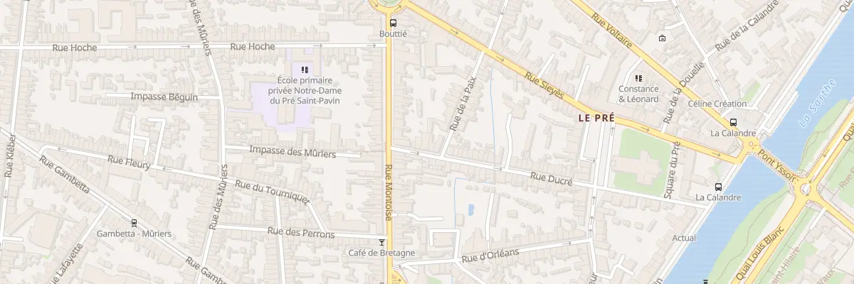 Plan du 54 Rue Ducre au Mans