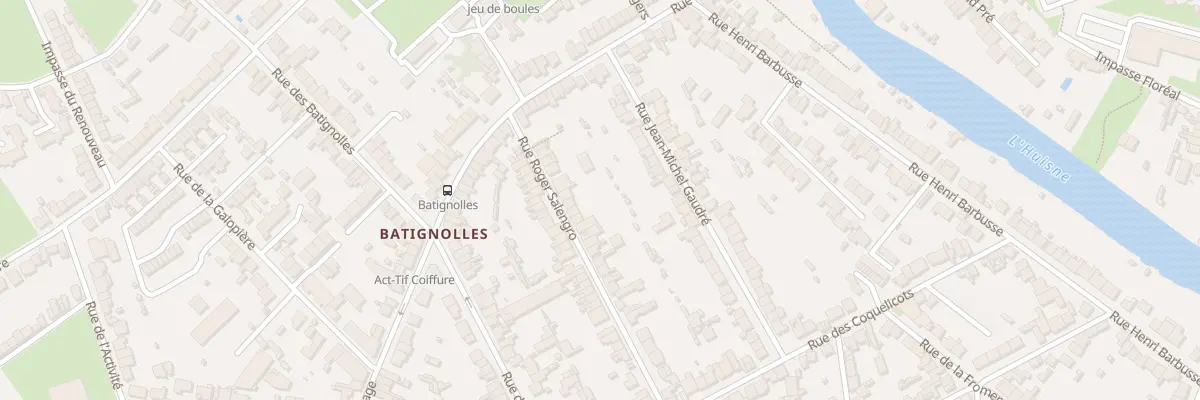 Plan du 25 Rue Roger Salengro au Mans