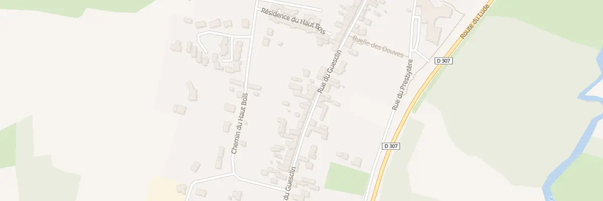 Plan du 40 Rue du Guesclin à Pontvallain
