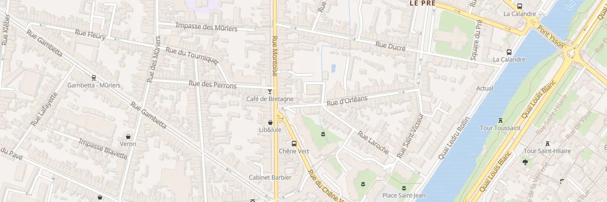 Plan du 38 Rue d’Orléans au Mans