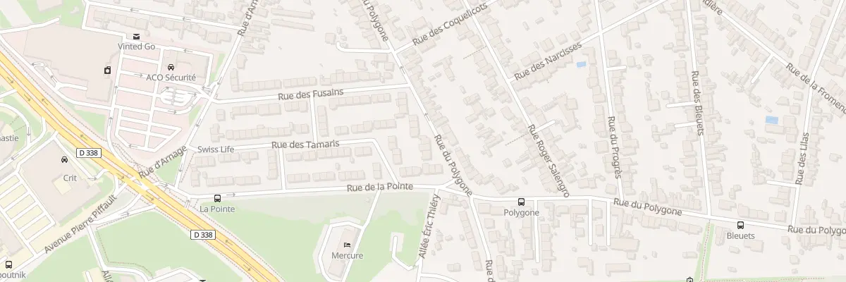 Plan du 60 Rue du Polygone au Mans