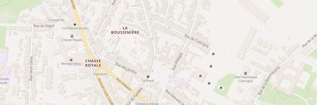Plan du 2 Rue de la Madeleine au Mans