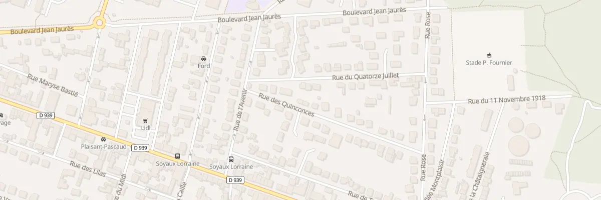 Plan du 23 Rue des Quinconces à Soyaux