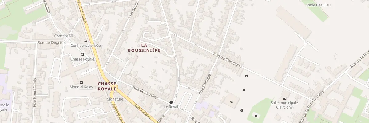 Plan du 10 Rue de la Madeleine au Mans