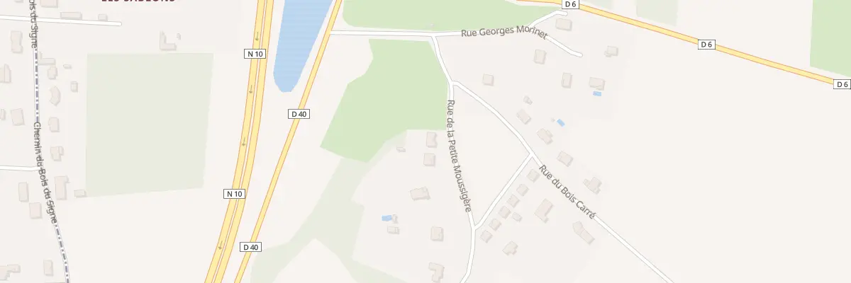 Plan du 2 Rue de la Petite Moussigere à Puyréaux