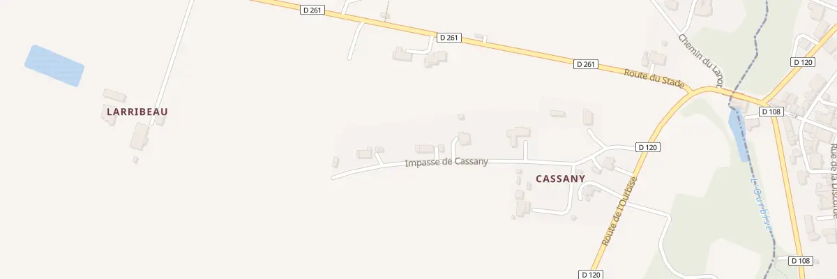 Plan du 5001 Cassany à Anzex