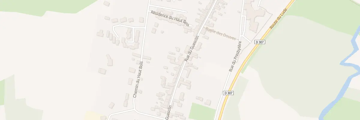 Plan du 38 Rue du Guesclin à Pontvallain