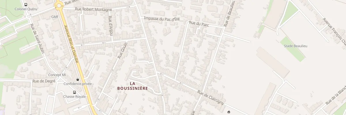 Plan du 11 Rue du Parc au Mans