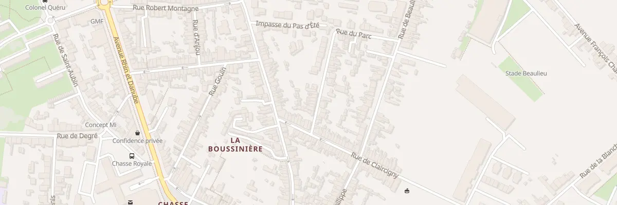Plan du 5 Rue du Parc au Mans