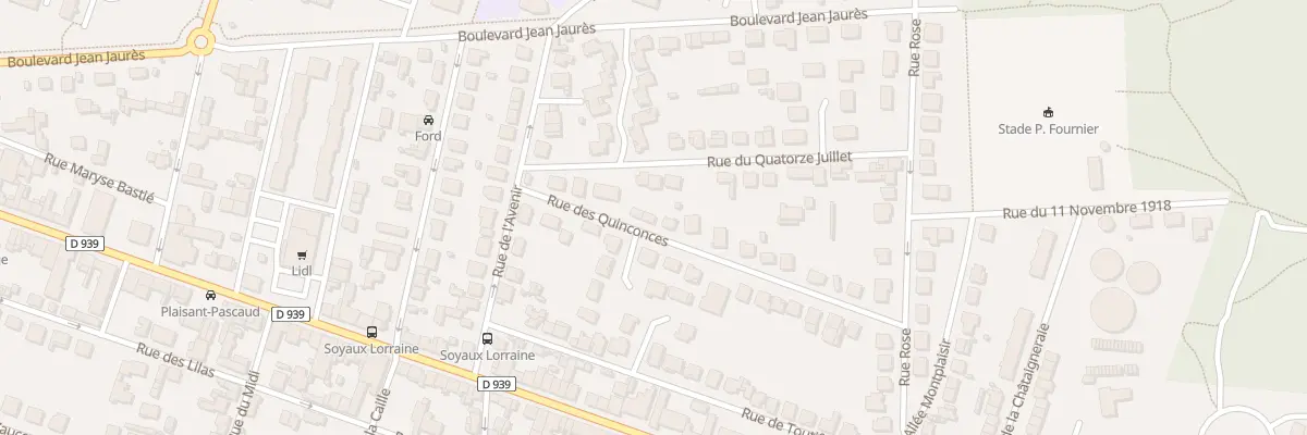 Plan du 21 Rue des Quinconces à Soyaux