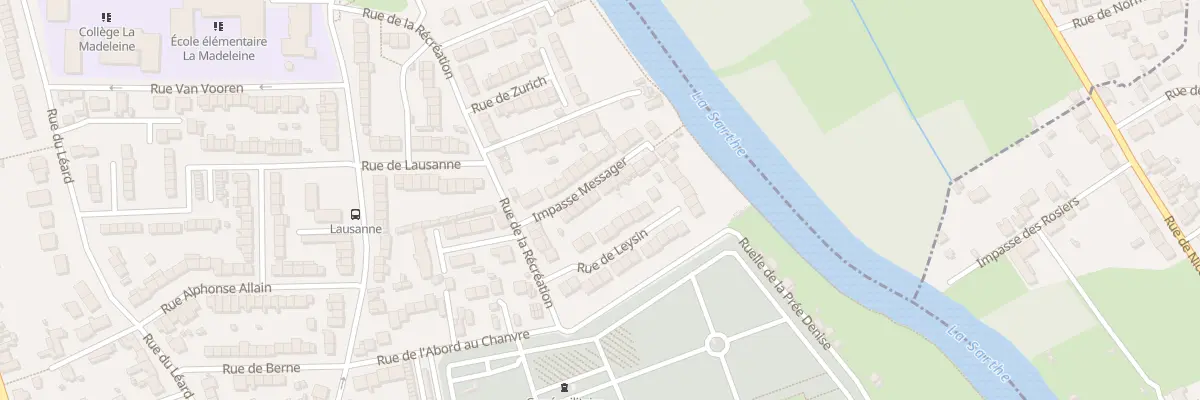 Plan du 14 Imp Messager au Mans