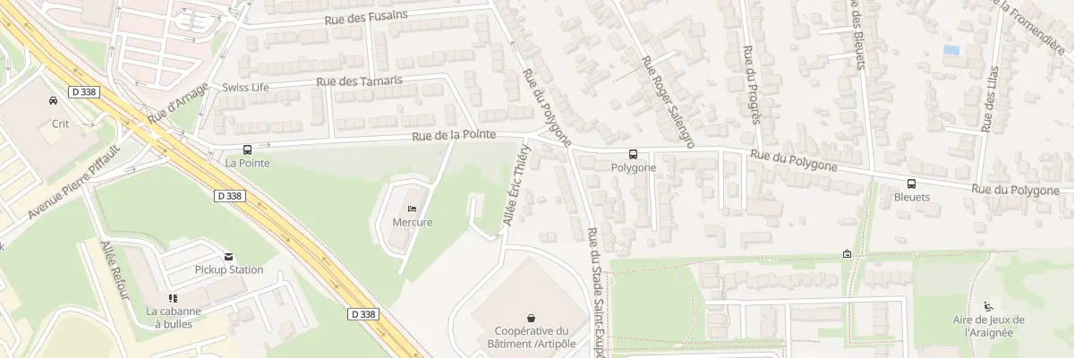 Plan du 2 Rue du Stade Saint Exupery au Mans