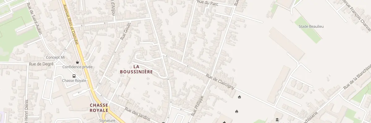Plan du 68 Rue de Claircigny au Mans