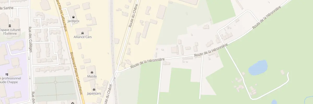 Plan du 13 Rte de la Héronnière à Arnage