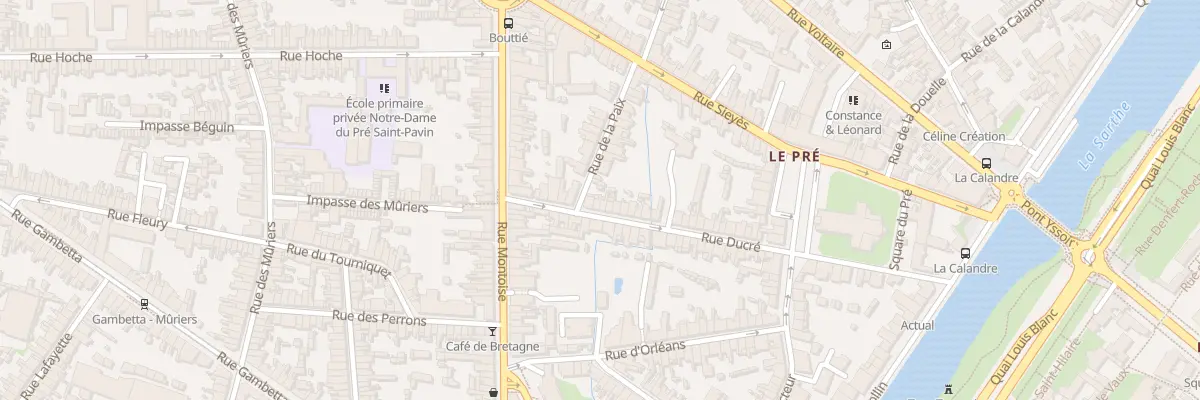 Plan du 48 Rue Ducré au Mans