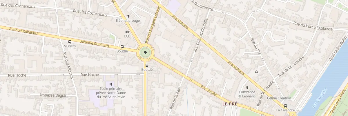 Plan du 36 Rue Siéyès au Mans