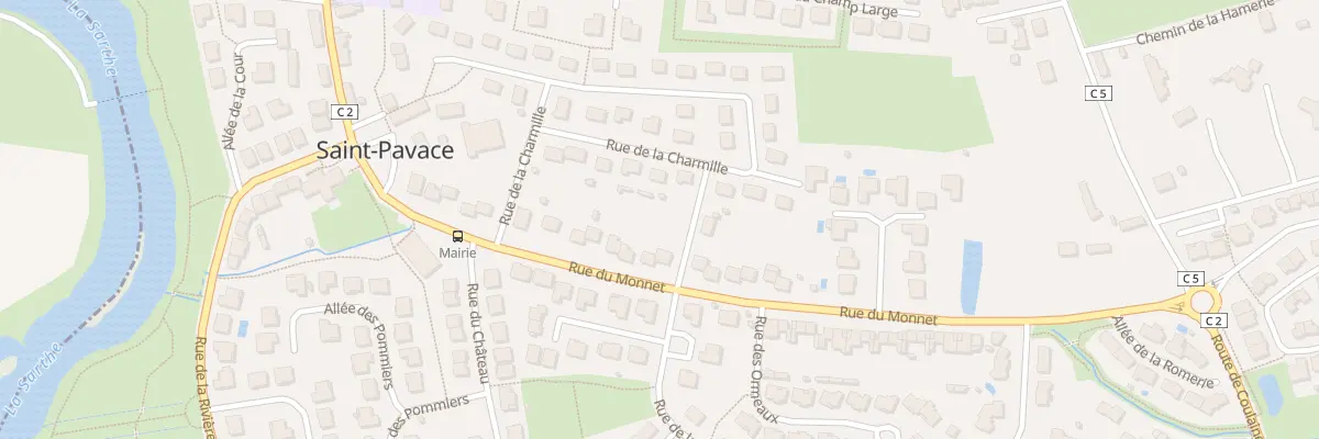 Plan du 23 Rue du Monnet à Saint-Pavace