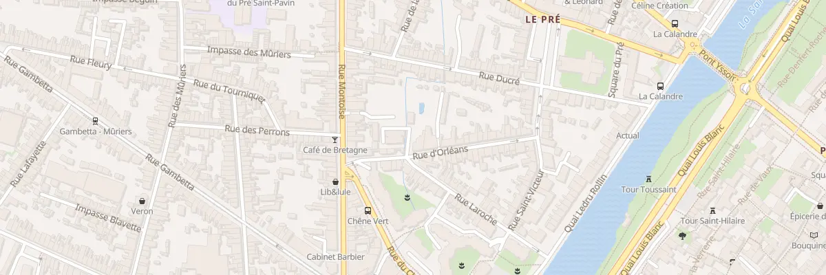 Plan du 32 Rue d’Orléans au Mans