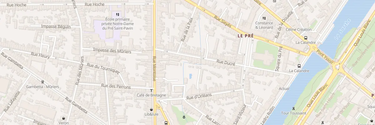 Plan du 53 Rue Ducre au Mans