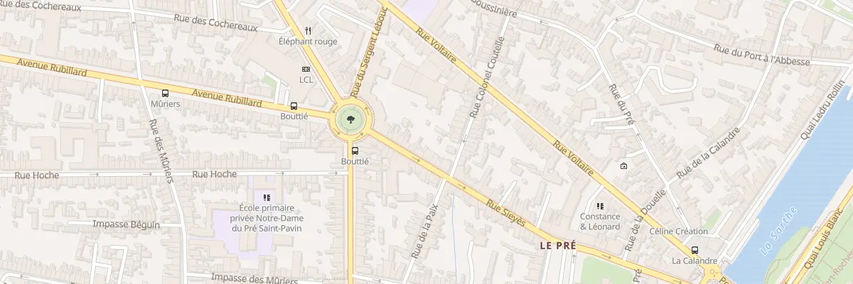 Plan du 34 Rue Siéyès au Mans