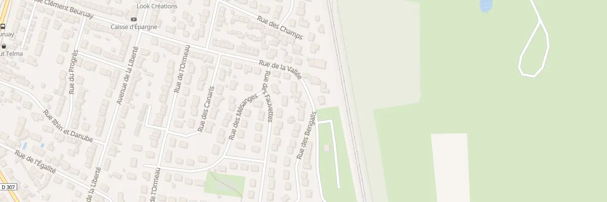 Plan du 36 Rue de la Vallée à Arnage