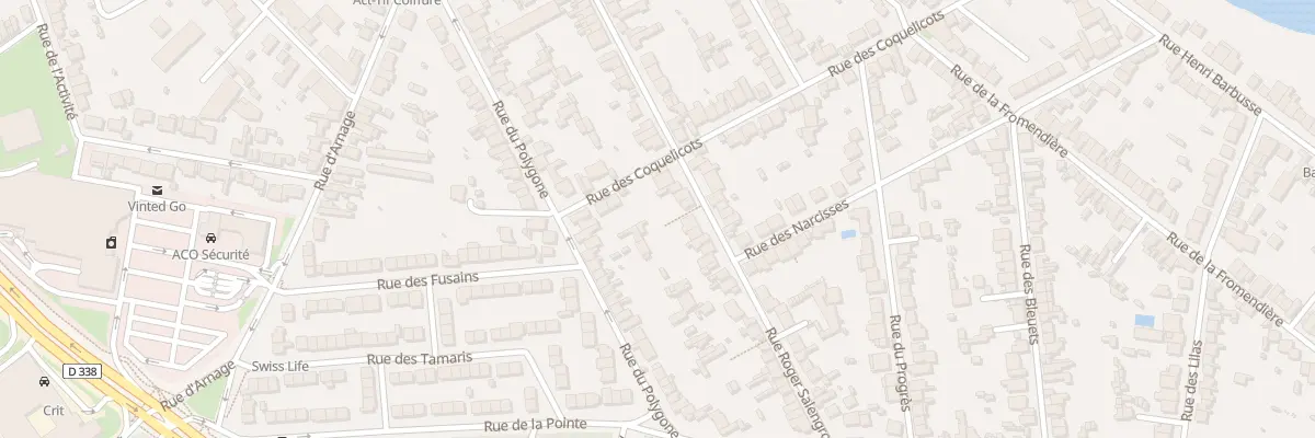 Plan du 90B Rue Roger Salengro au Mans