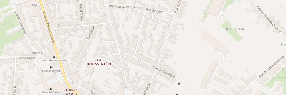 Plan du 6 Rue du Parc au Mans